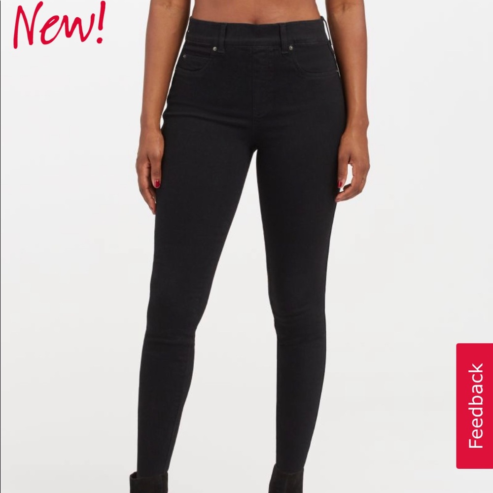 Spanx denim! Lifts the bum , flattens tummy